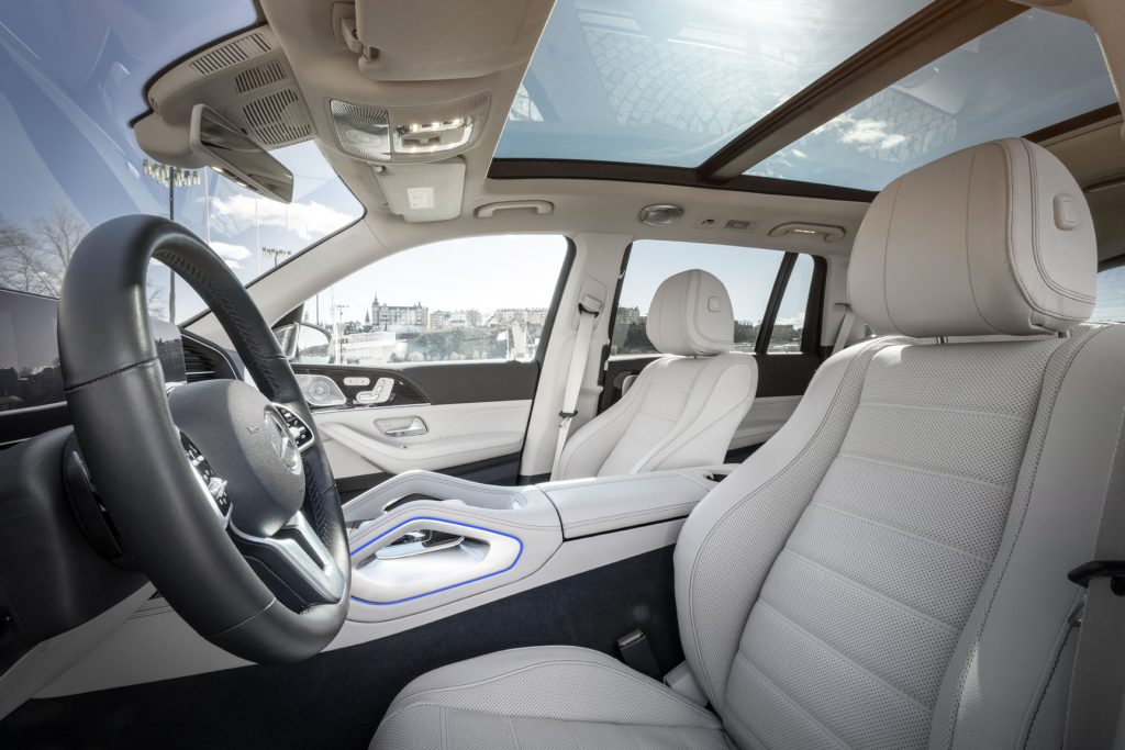 Interiören i Mercedes GLS vid Riddarholmen