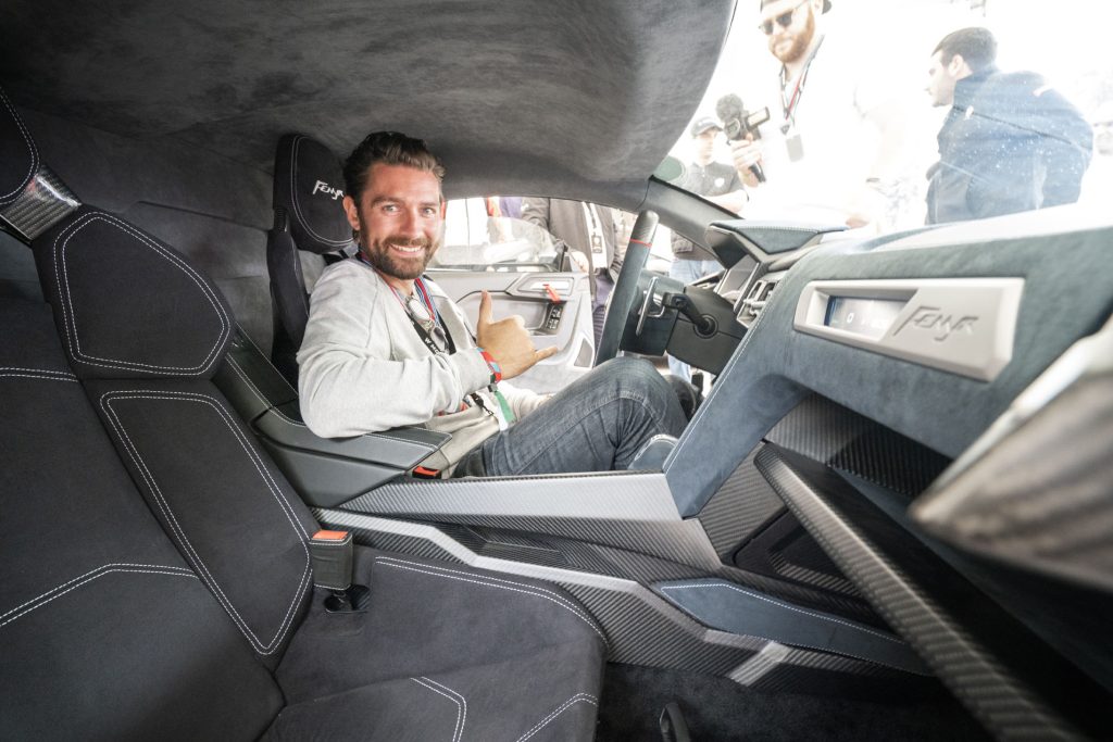 Mr JWW bekantar sig med Fenyr SuperSport under Goodwood Festival of Speed 2018.