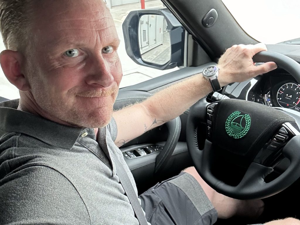 James Holm bakom ratten på W Motors Ghiath 2024