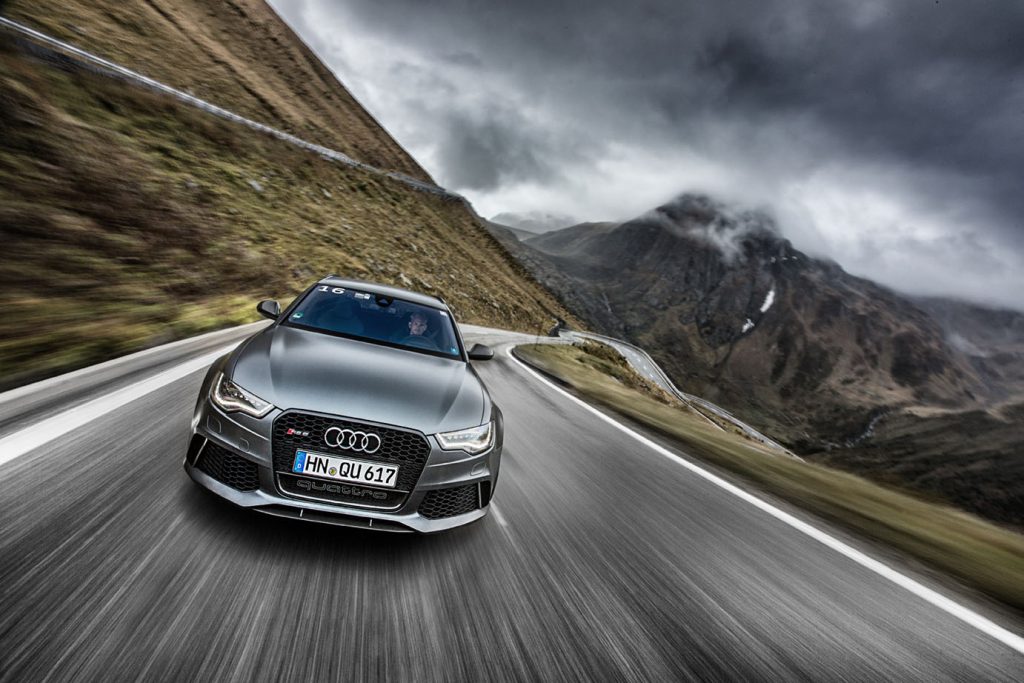 Audi RS 6 under Audi Alpen Tour