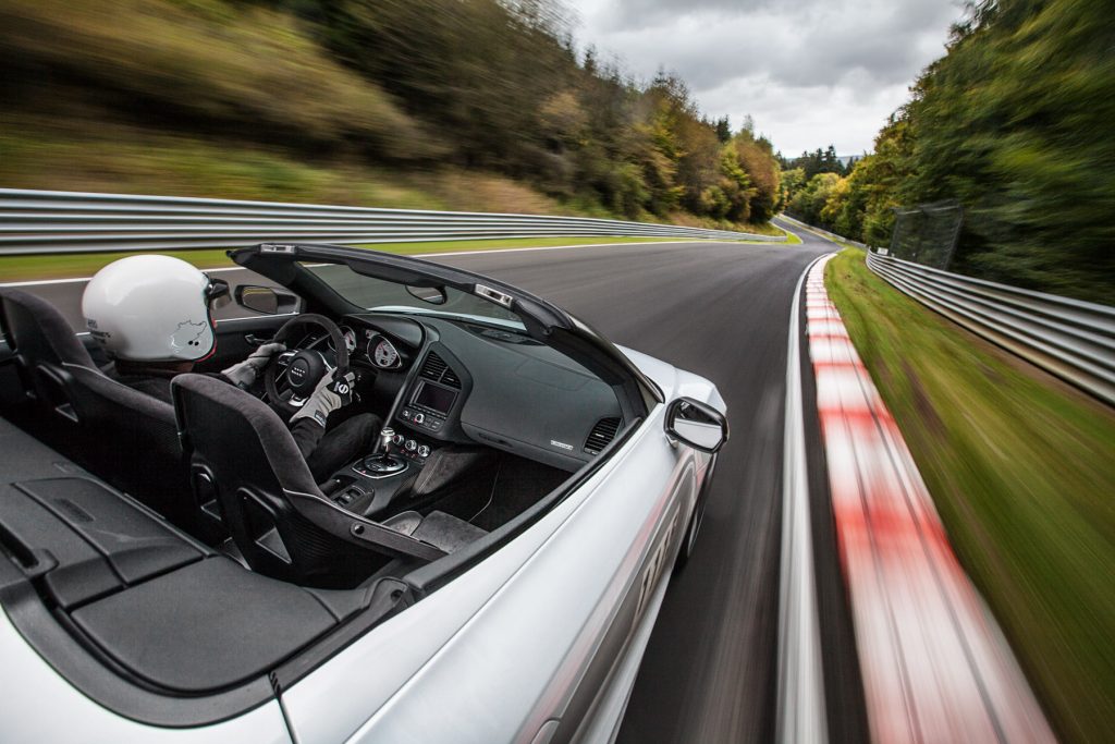 Audi R8 GTSpyder på Nürburgring under Scuderia Hanseat