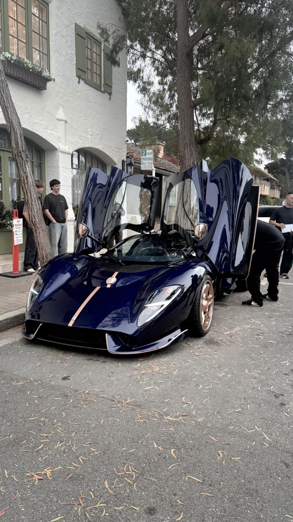 De Tomaso P72 utanför L’Auberge Hotel, Carmel, Monterey Car Week 2026